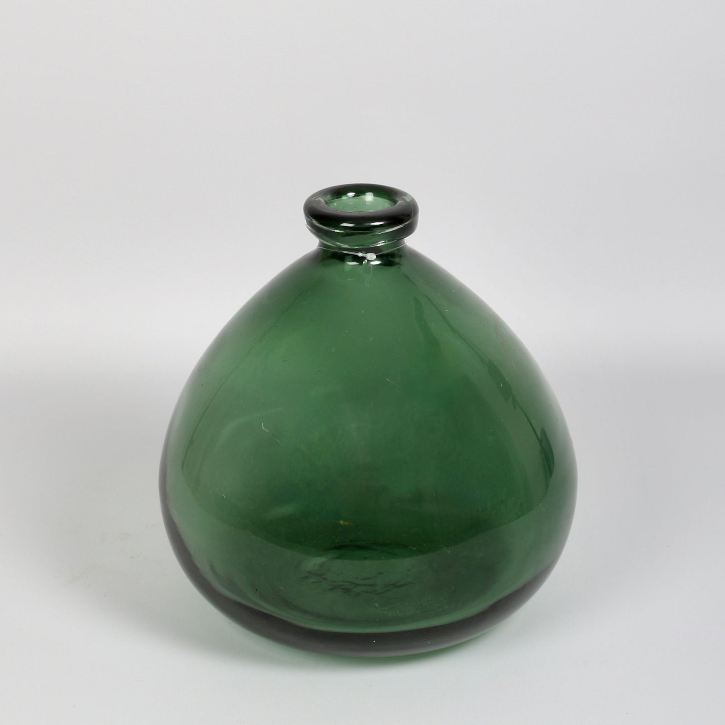 Moss Green Bulbous Bottle - Small