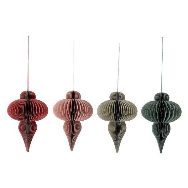 Oversized Honeycomb Hanging Ornament Large S/4