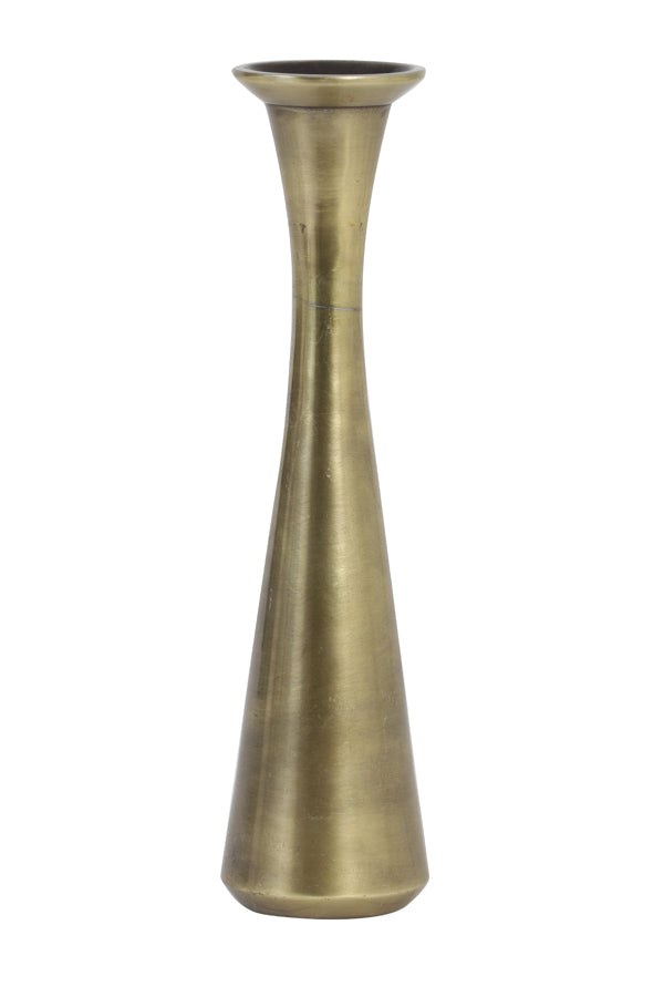 Antique Brass Stem Vase