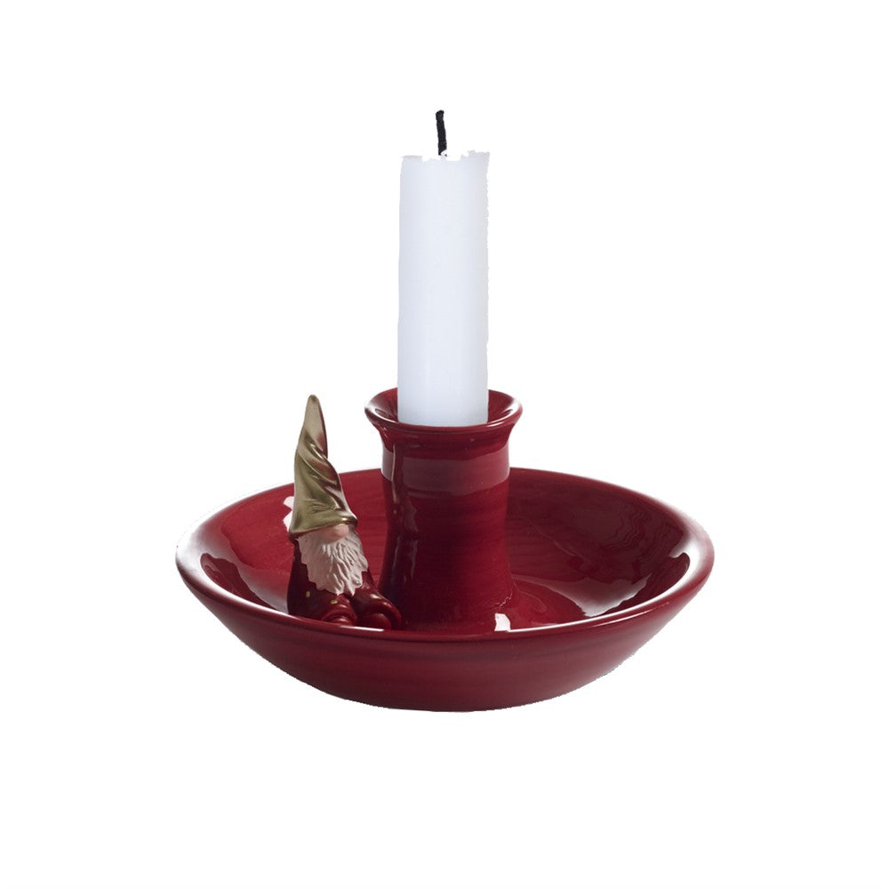 Santa Candle holder Red