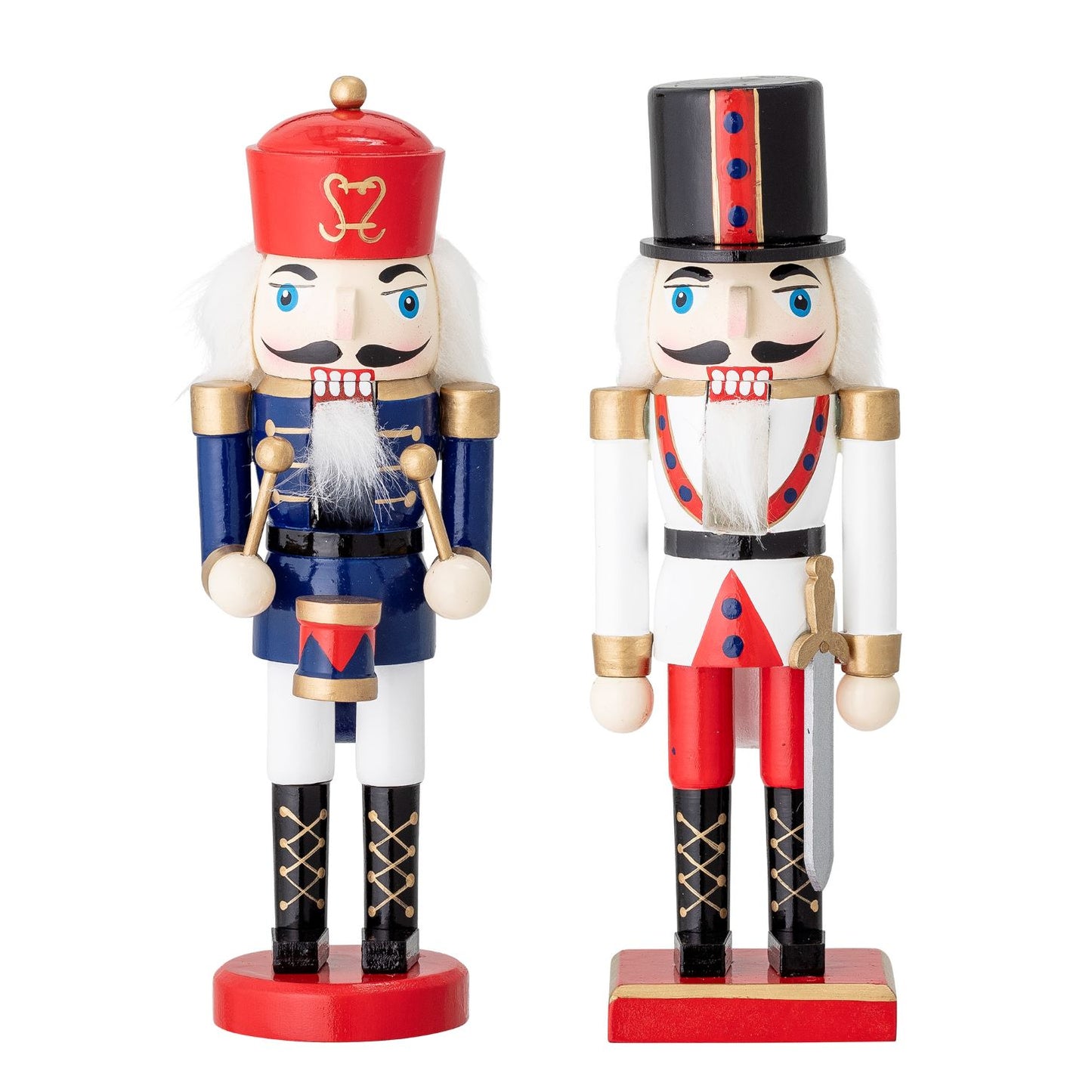 Nutcrackers, S/2 Red & Blue