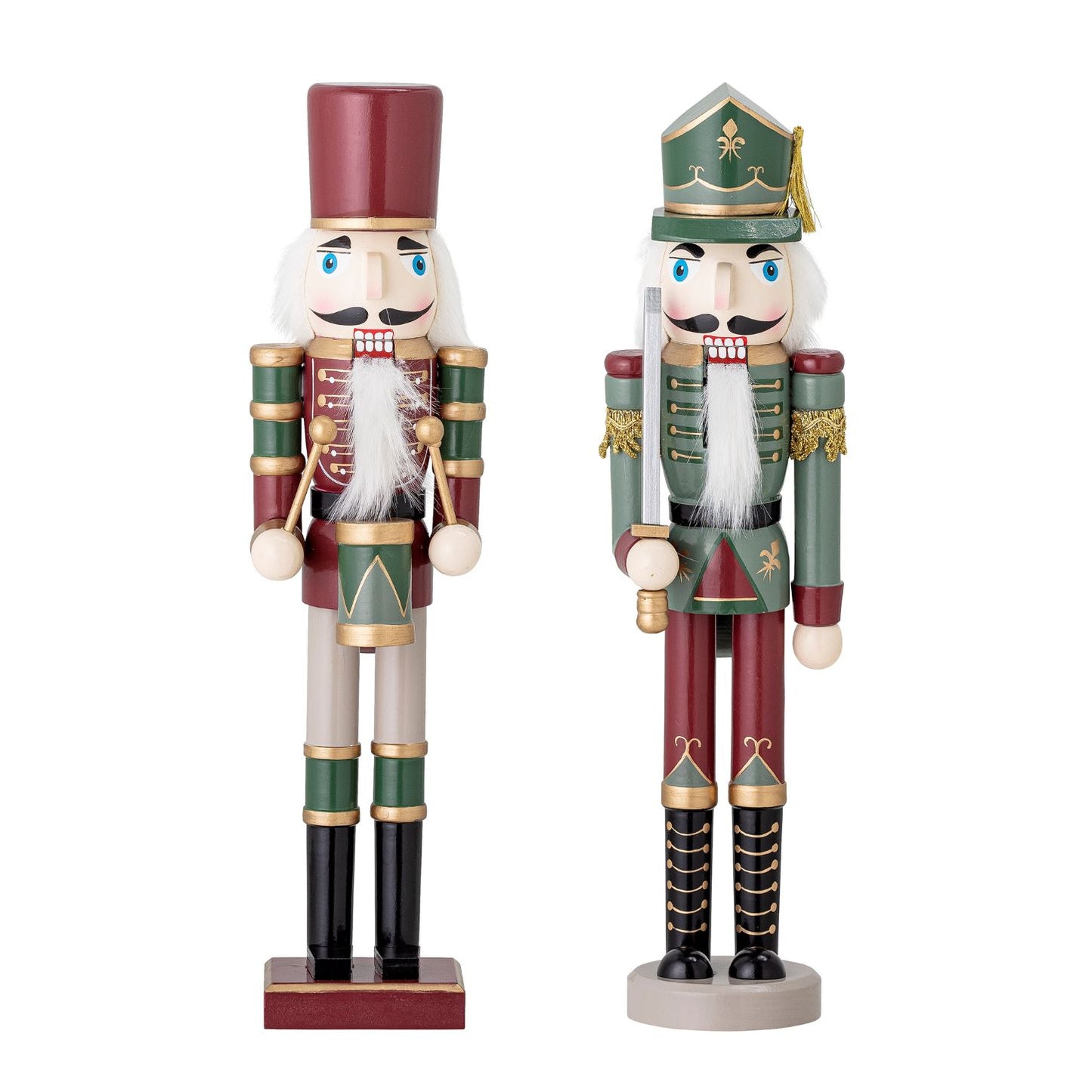 Tall Nutcrackers S/2, Earthy Green