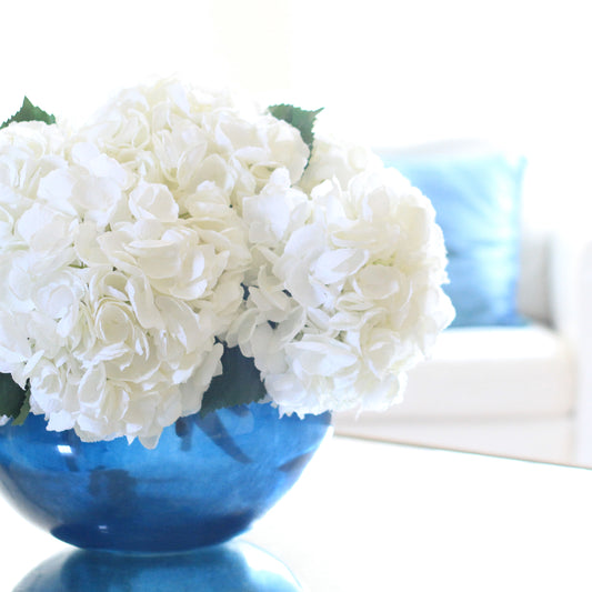 White Mophead Hydrangea 36cm