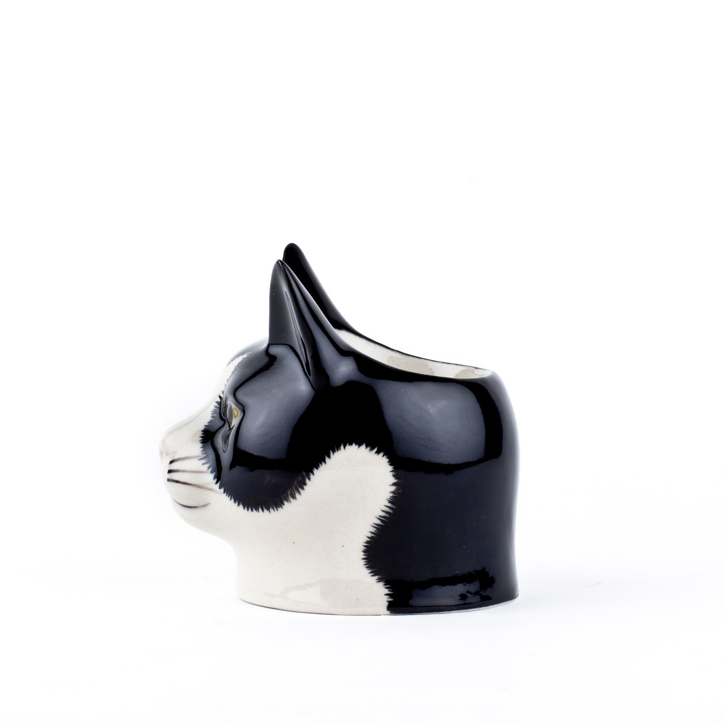 Barney B&W Cat Face Egg Cup