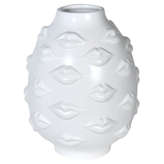 White 'Lippy' Vase