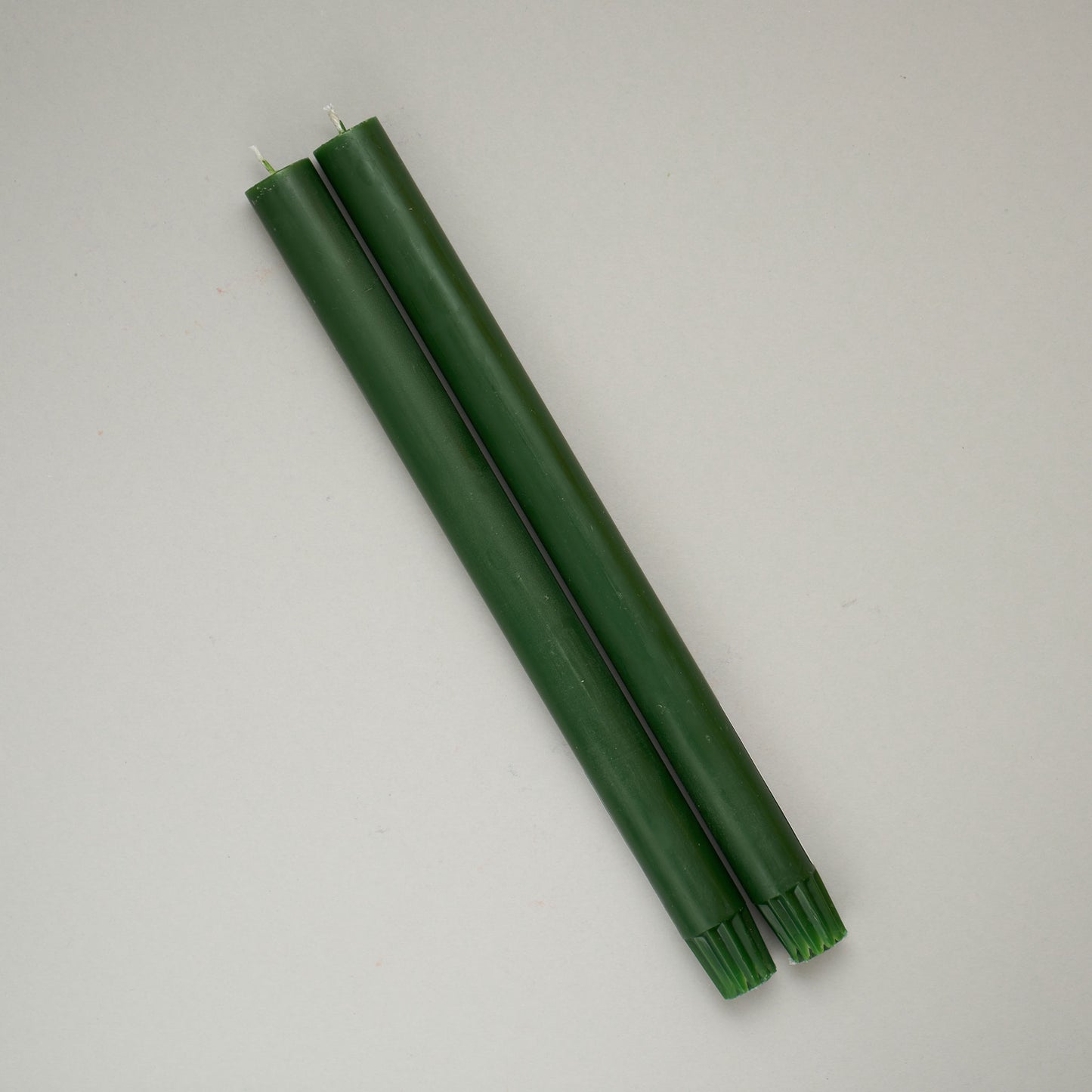 Column Diner Candle Holly Leaf Green S/2