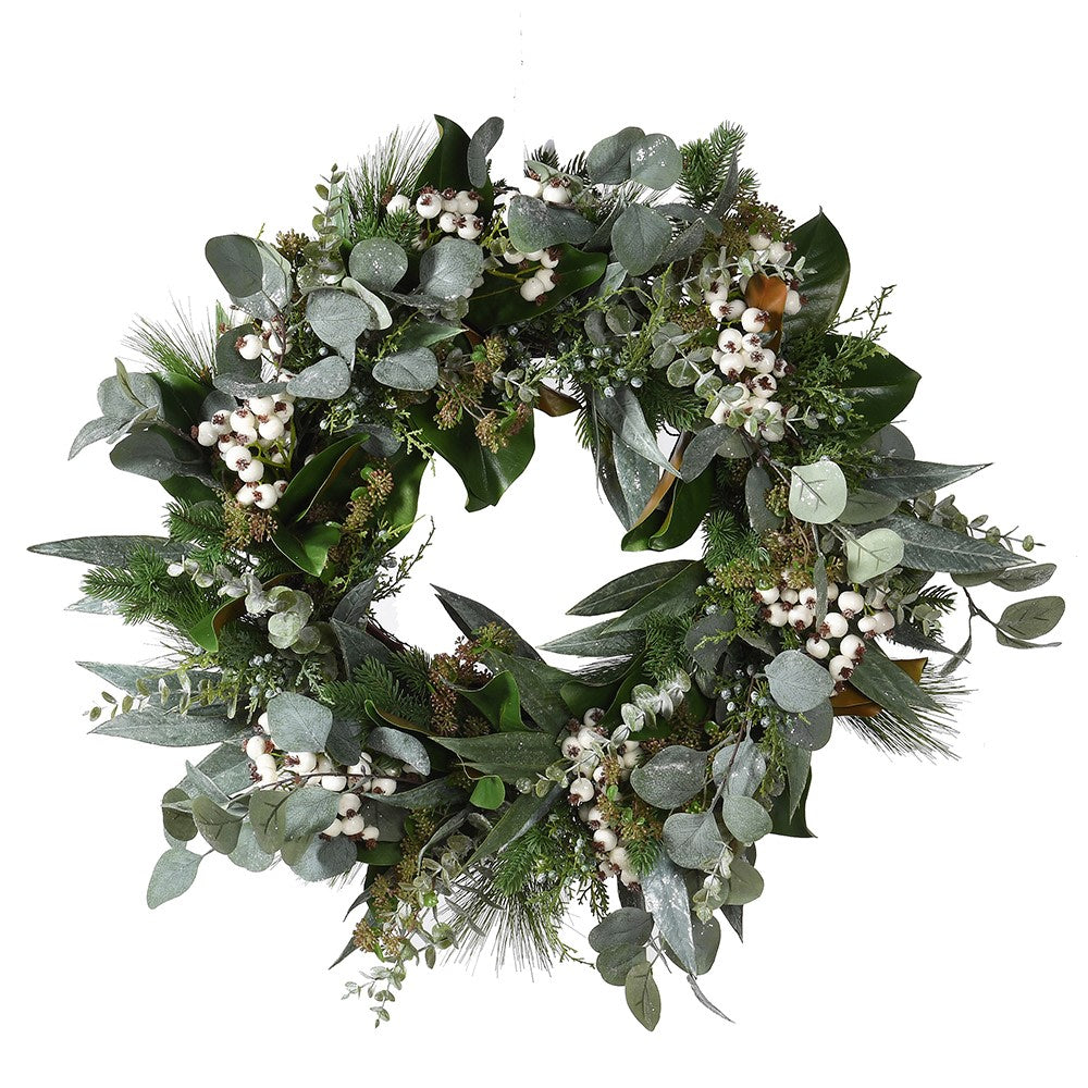 Luxury Eucalyptus & White Berry Wreath