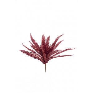 Glittered Red Boston Fern