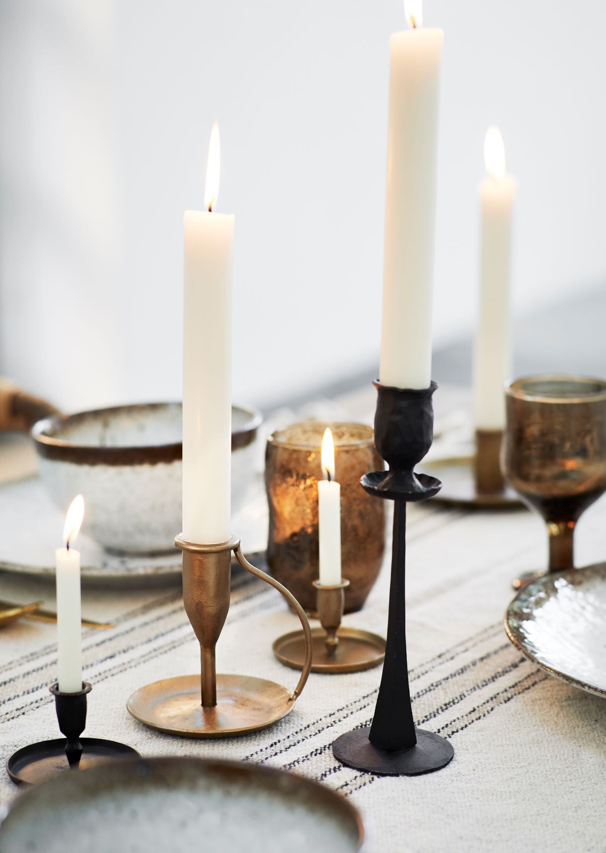 Simple Brass Candle Holder