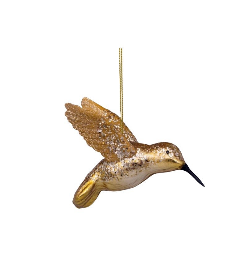 Gold Hummingbird Tree Decoration