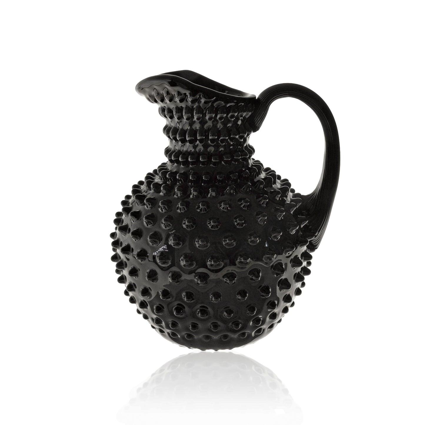 Black Crystal Hobnail Jug Large