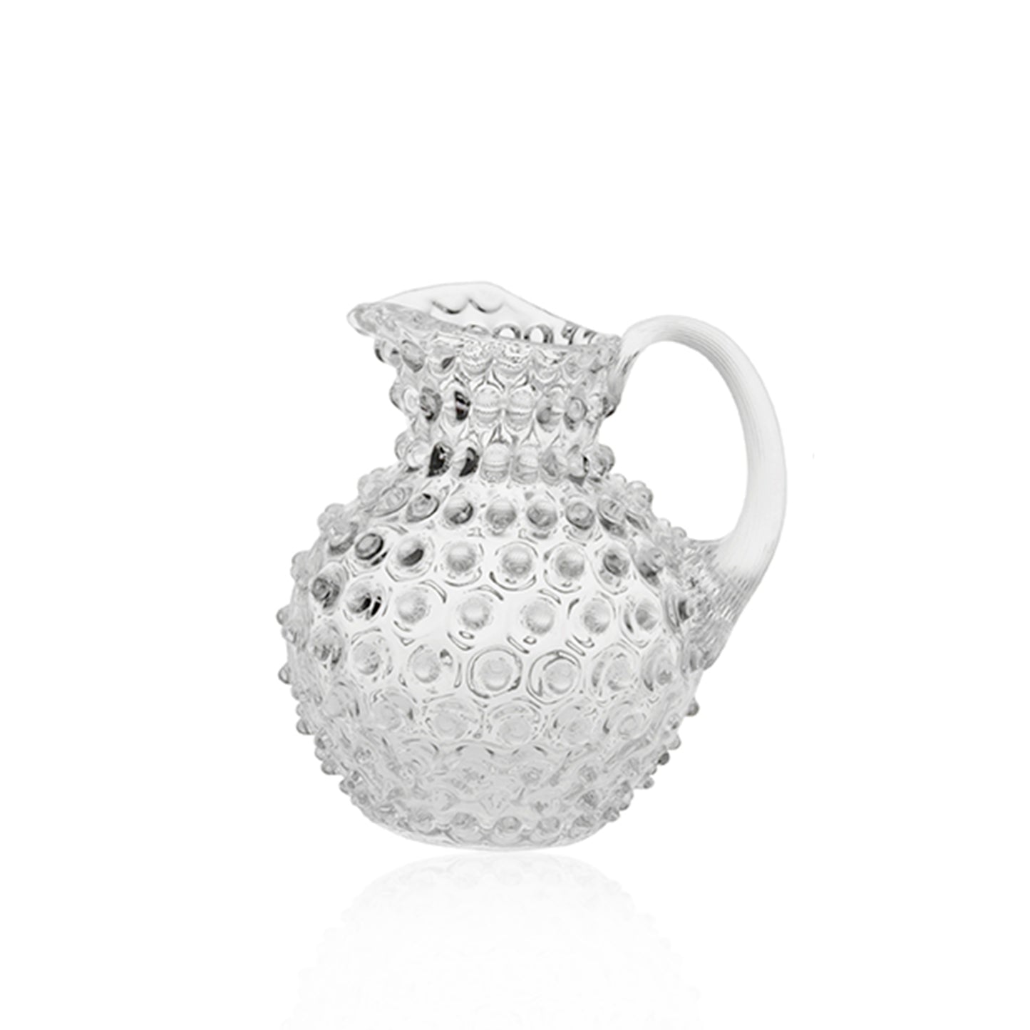 Clear Crystal Hobnail Jug Medium