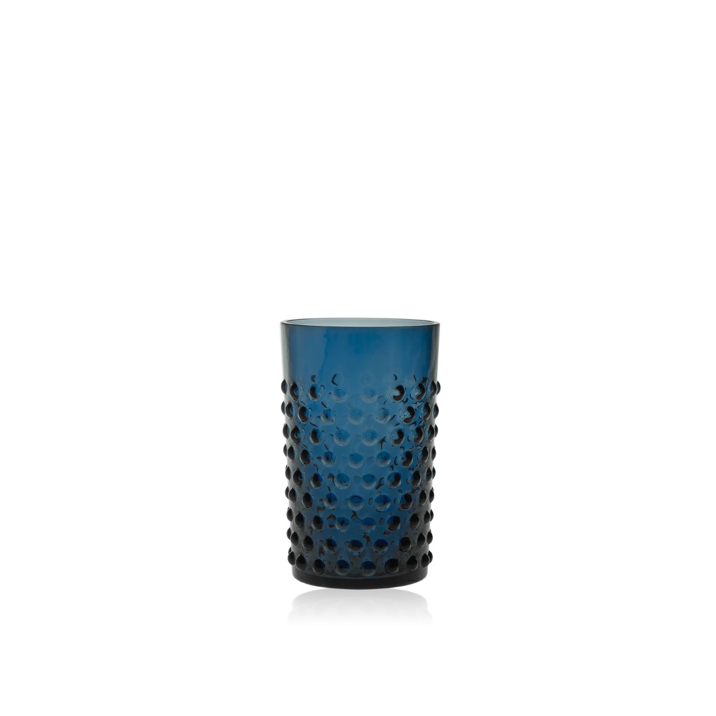 Royal Blue Crystal Hobnail Tumblers - Set of Two