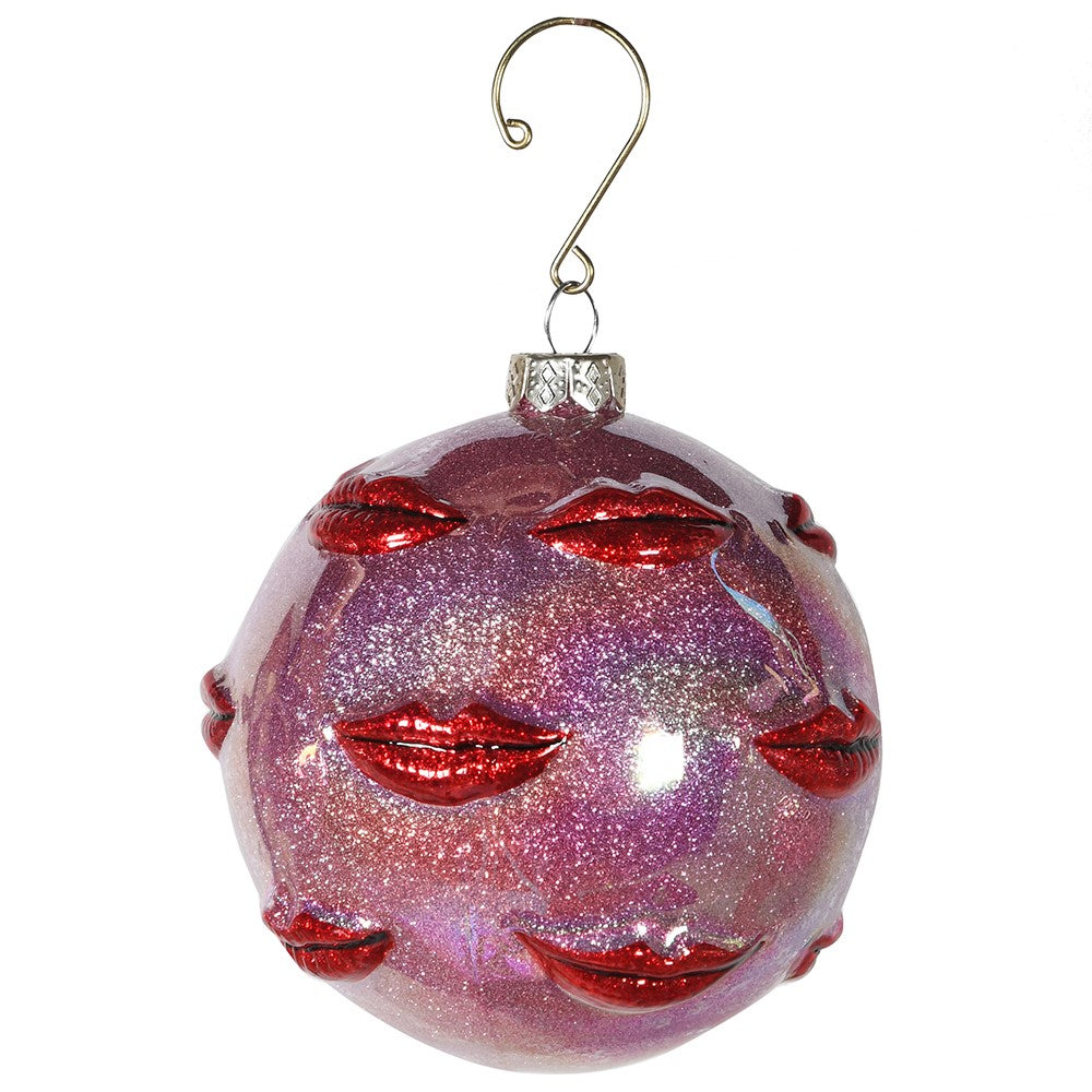 Pink & Red Lips Bauble
