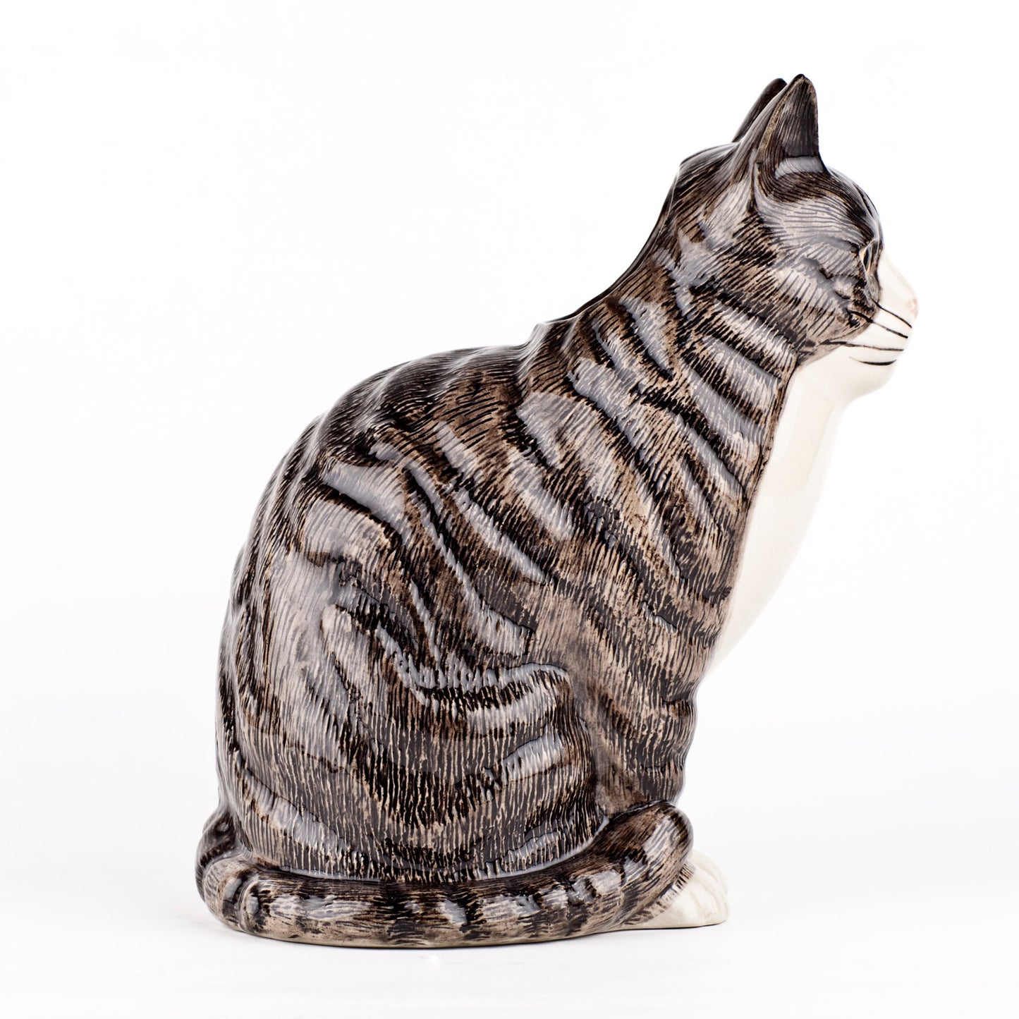 Millie Tabby Cat Flower Vase Large