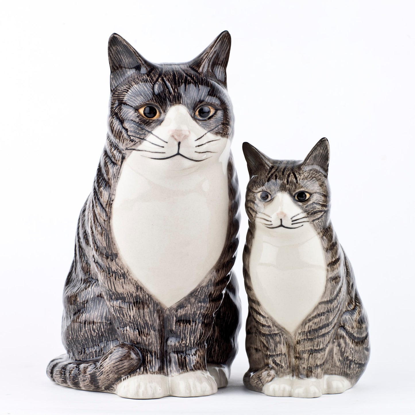 Millie Tabby Cat Flower Vase Large