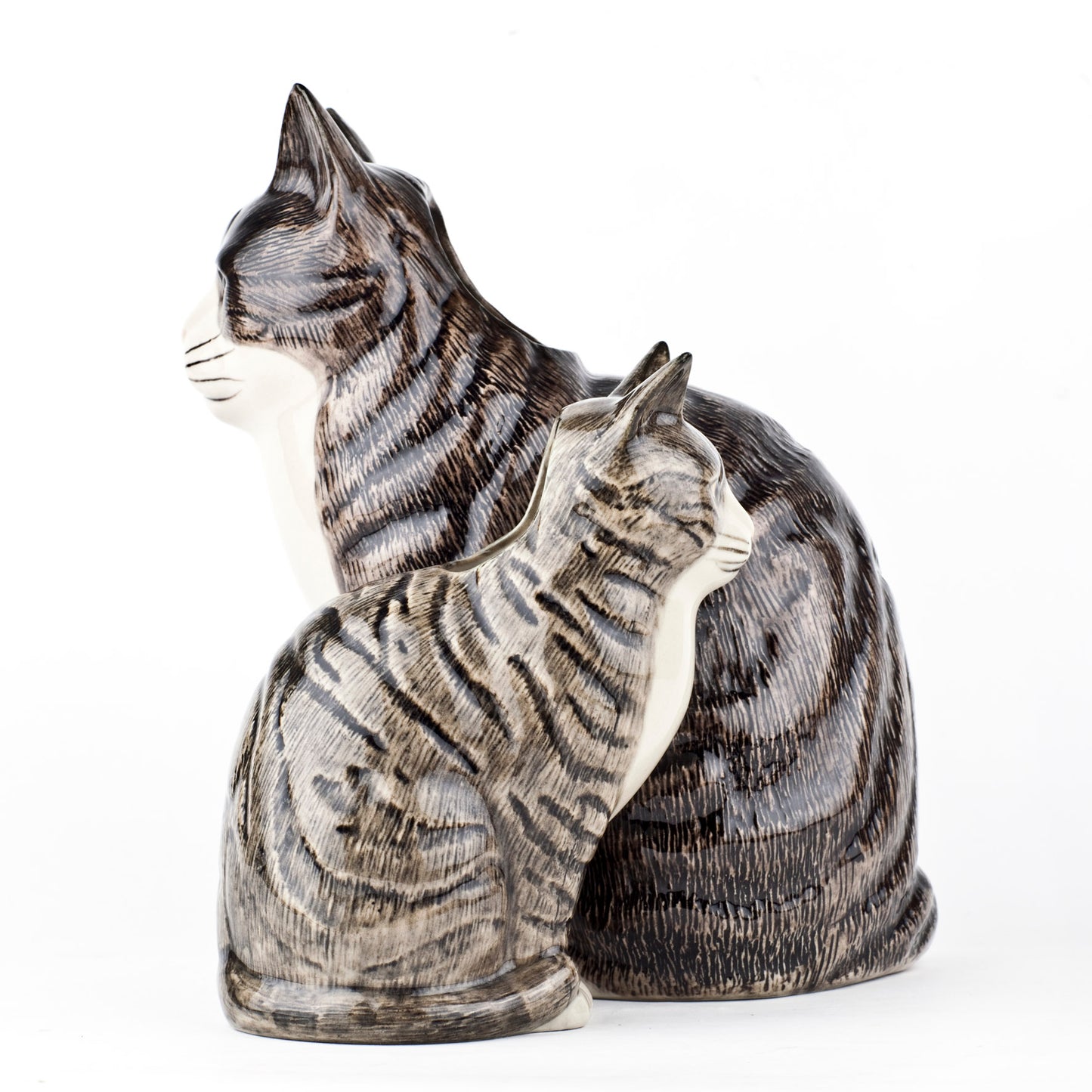 Millie Tabby Cat Flower Vase Large