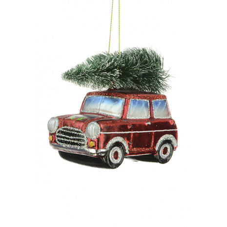 Red Mini with Tree Tree Decoration
