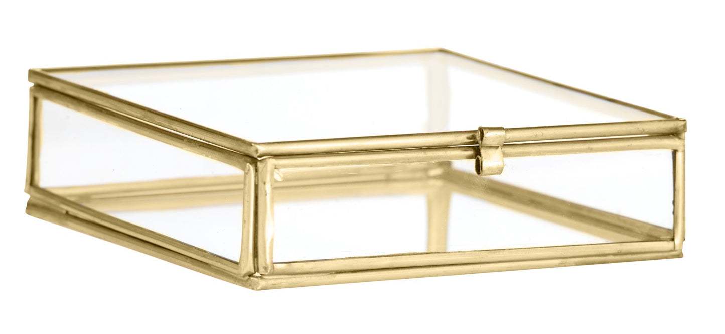 Square Brass Jewellery Box