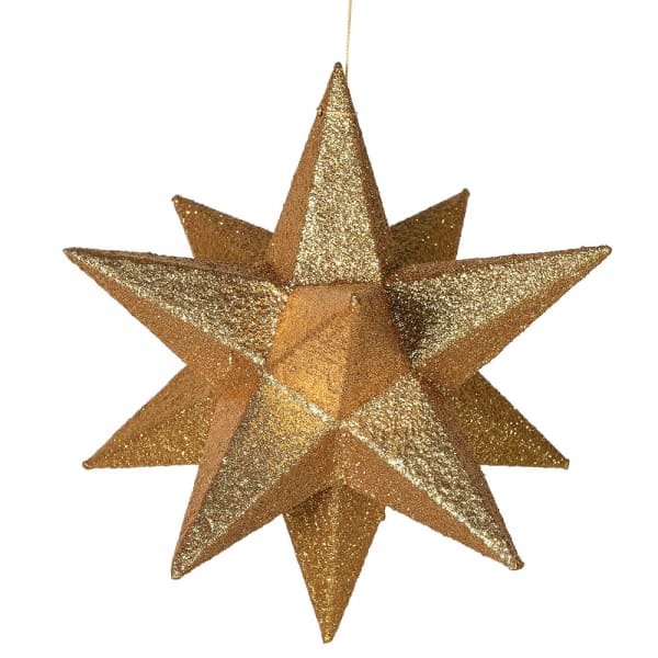 3D Gold Glitter Star