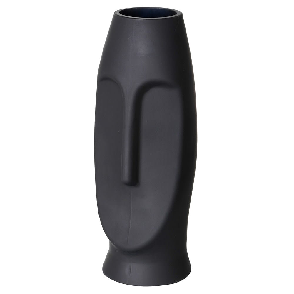 Face Vase Matt Black