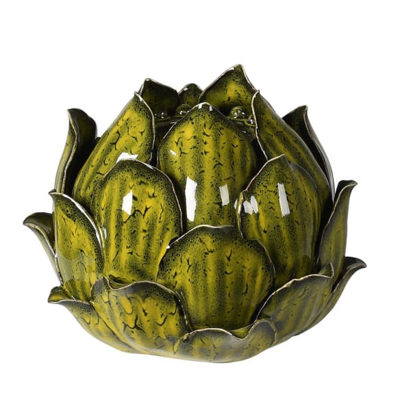 Green Artichoke Candle Holder