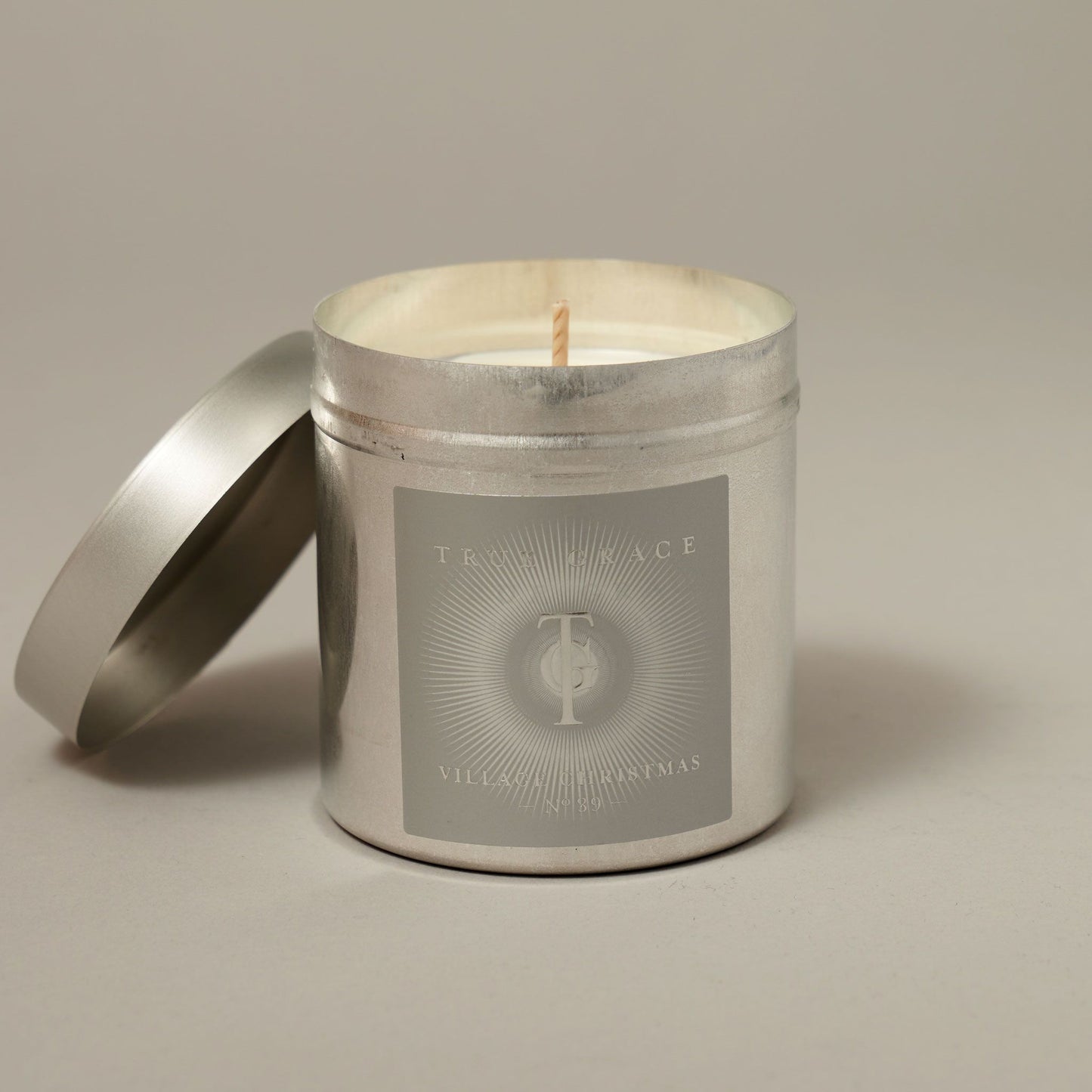Village Christmas Tinned Candle