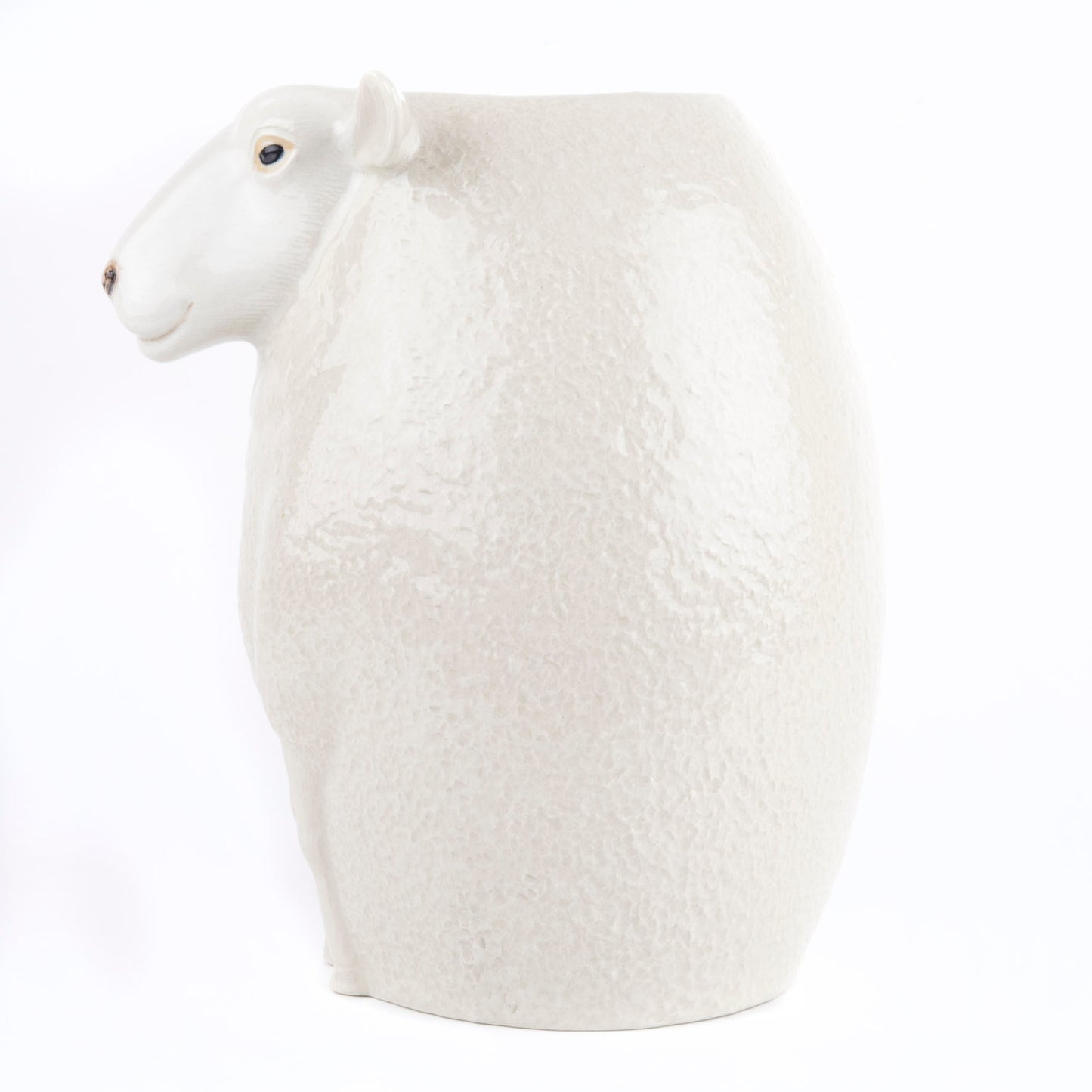 White Faced Suffolk Sheep Vase Large
