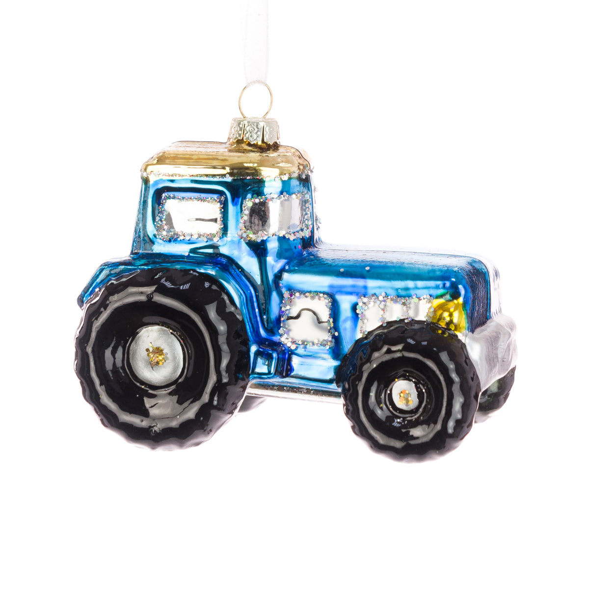 Blue Tractor Tree Decoration