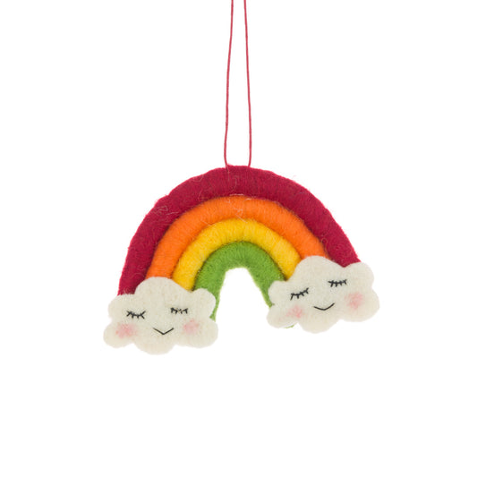 Felt Rainbow Tree Decoration