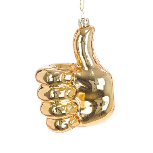 Gold ‘Thumbs Up’ Emoji Tree Decoration