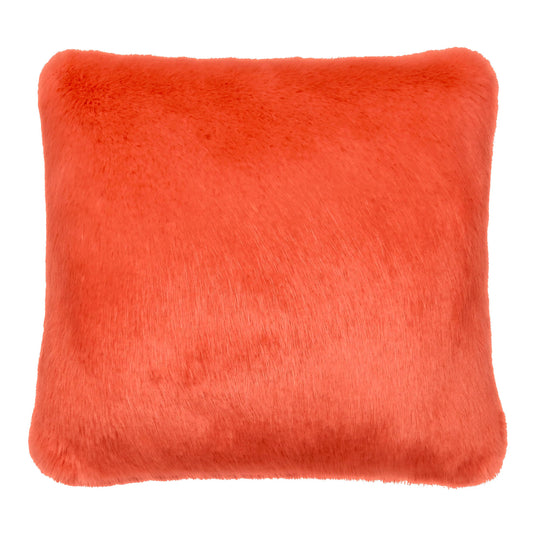 Luxury Faux Fur Cushion - Blaze