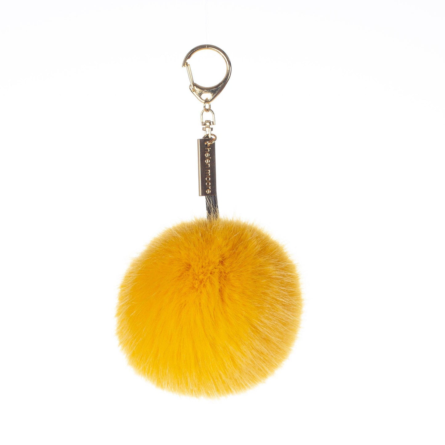 Luxury Pom Pom Keyring Charm - Canary
