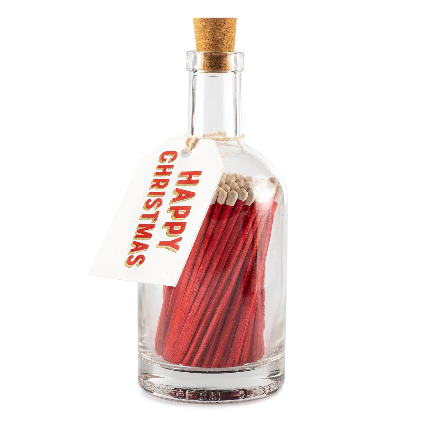 'Happy Christmas' Luxury Matches in a Bottle