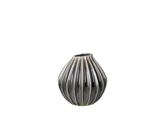 Grey Onion Vase - Medium