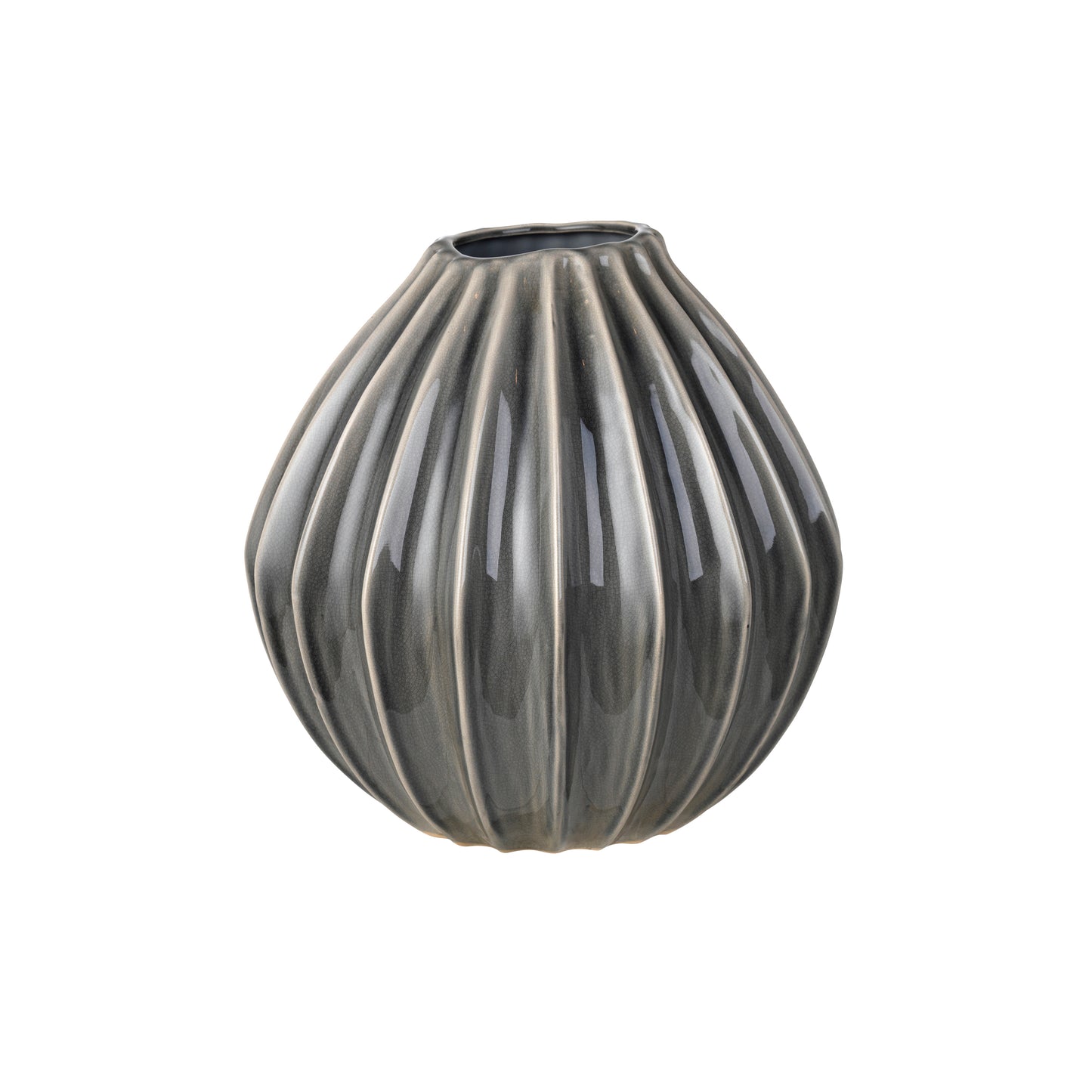 Grey Onion Vase - Large
