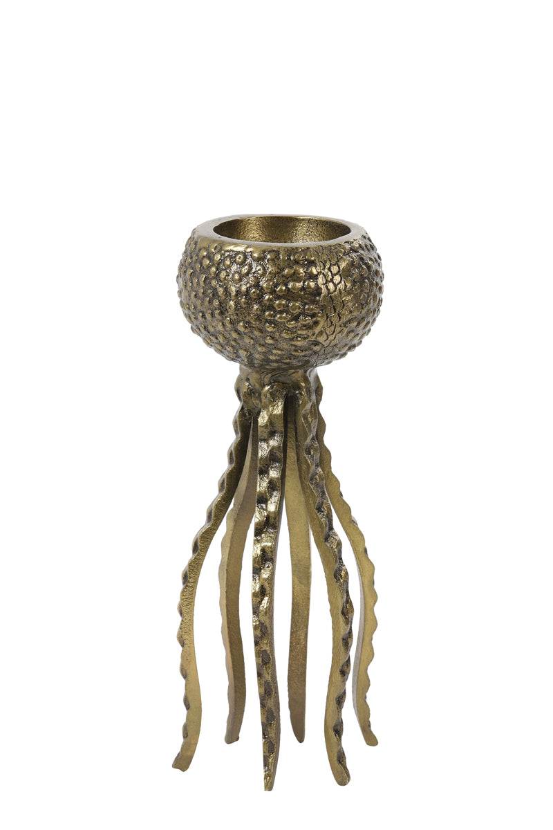 Octopus Candle Holder - Antique Bronze