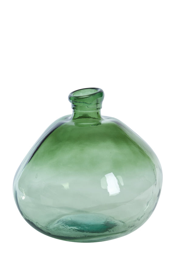 Light Green Bulbous Vase - Large