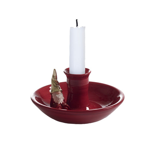 Santa Candle holder Red