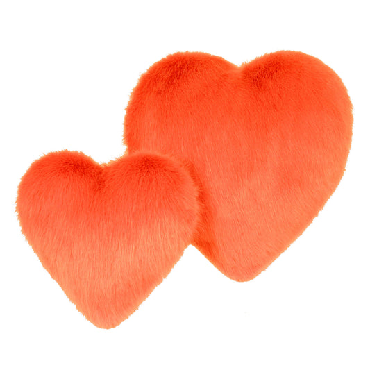 Small Luxury Faux Fur Cushion - Blaze