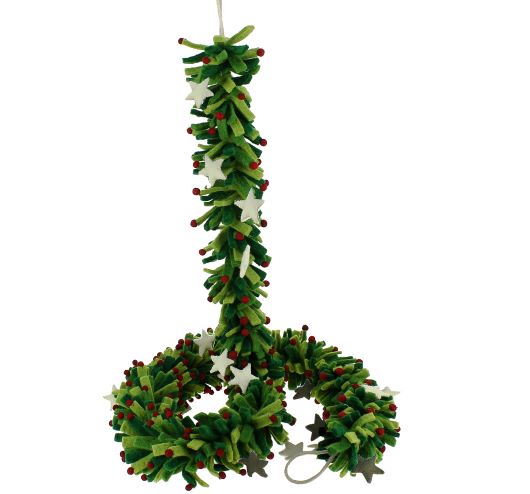 'Stars and Berries' Felt Garland