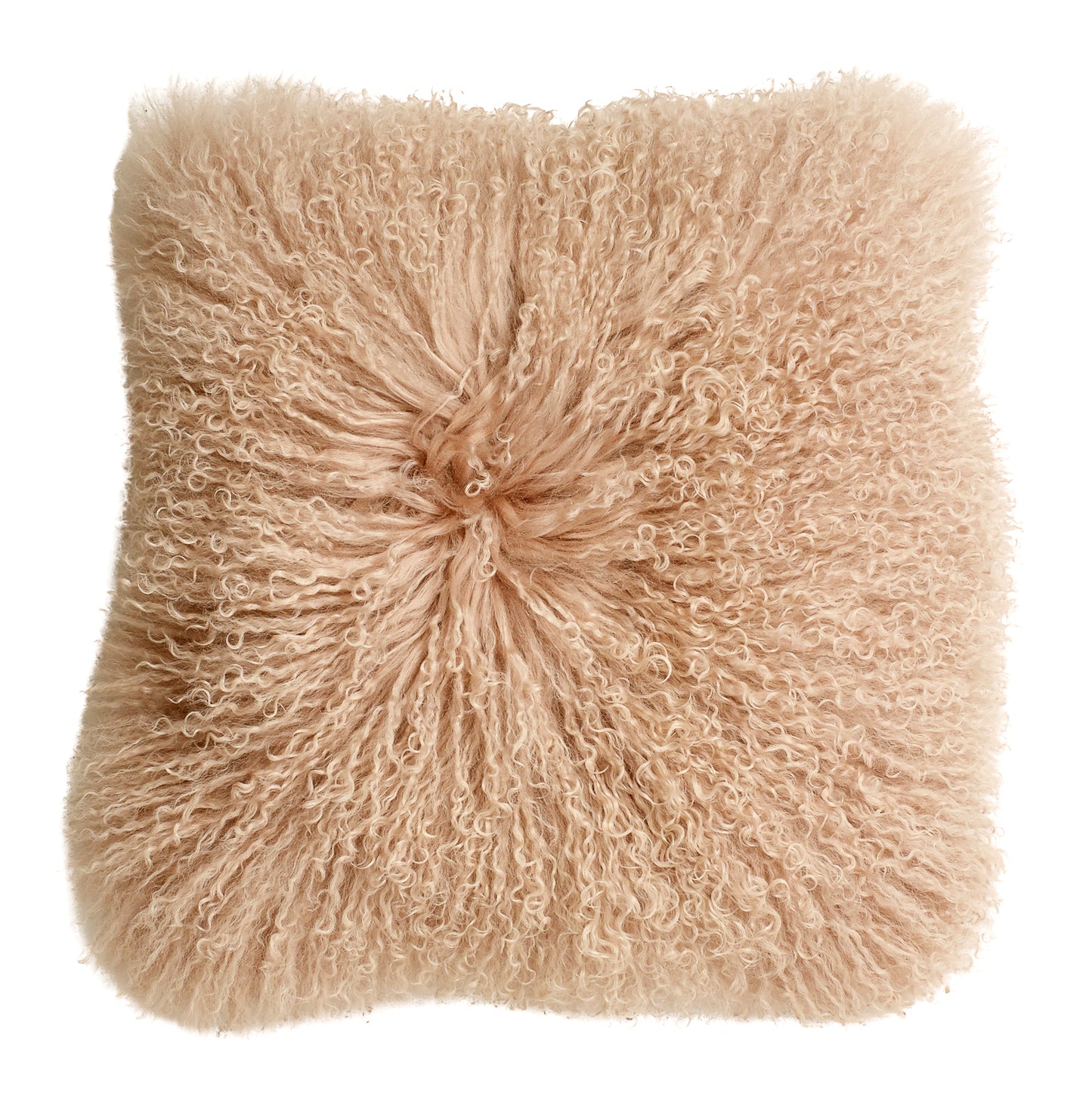 Dusty Pink Lamb Fur Cushion
