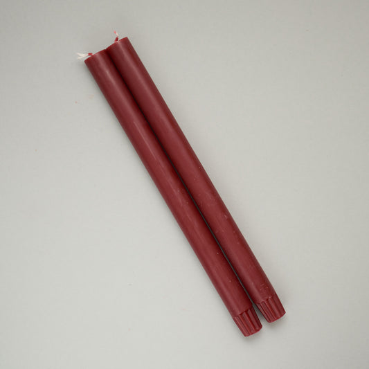 Column Diner Candle Berry Red S/2