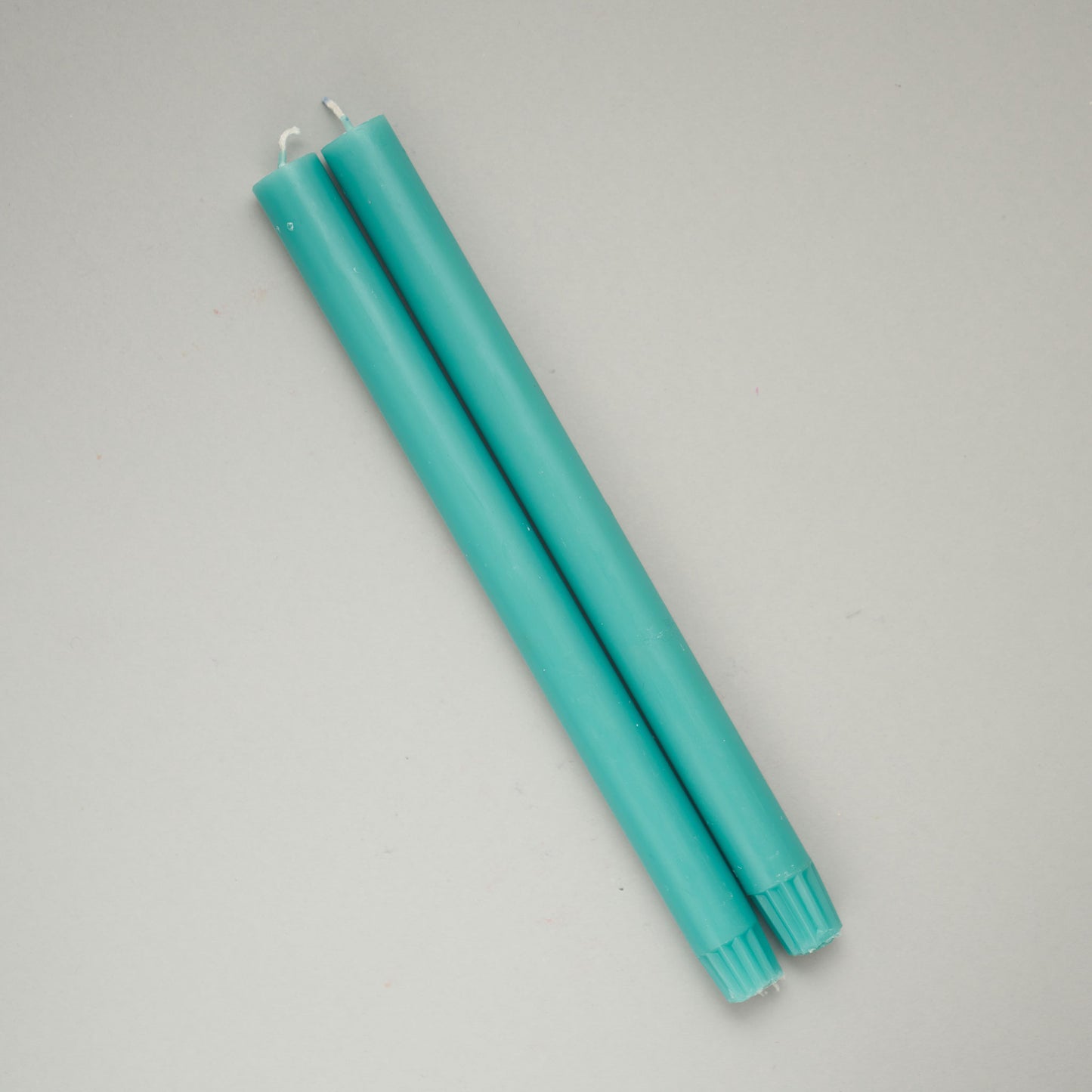 Column Diner Candle Turquoise S/2