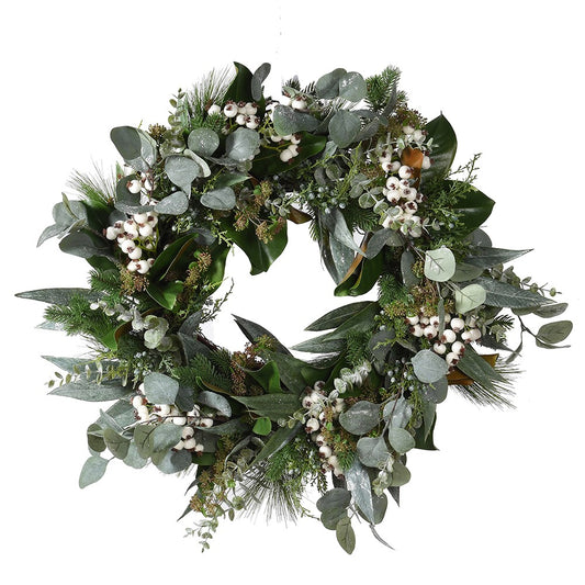 Luxury Eucalyptus & White Berry Wreath
