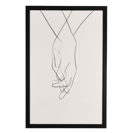Holding Hands Framed Art