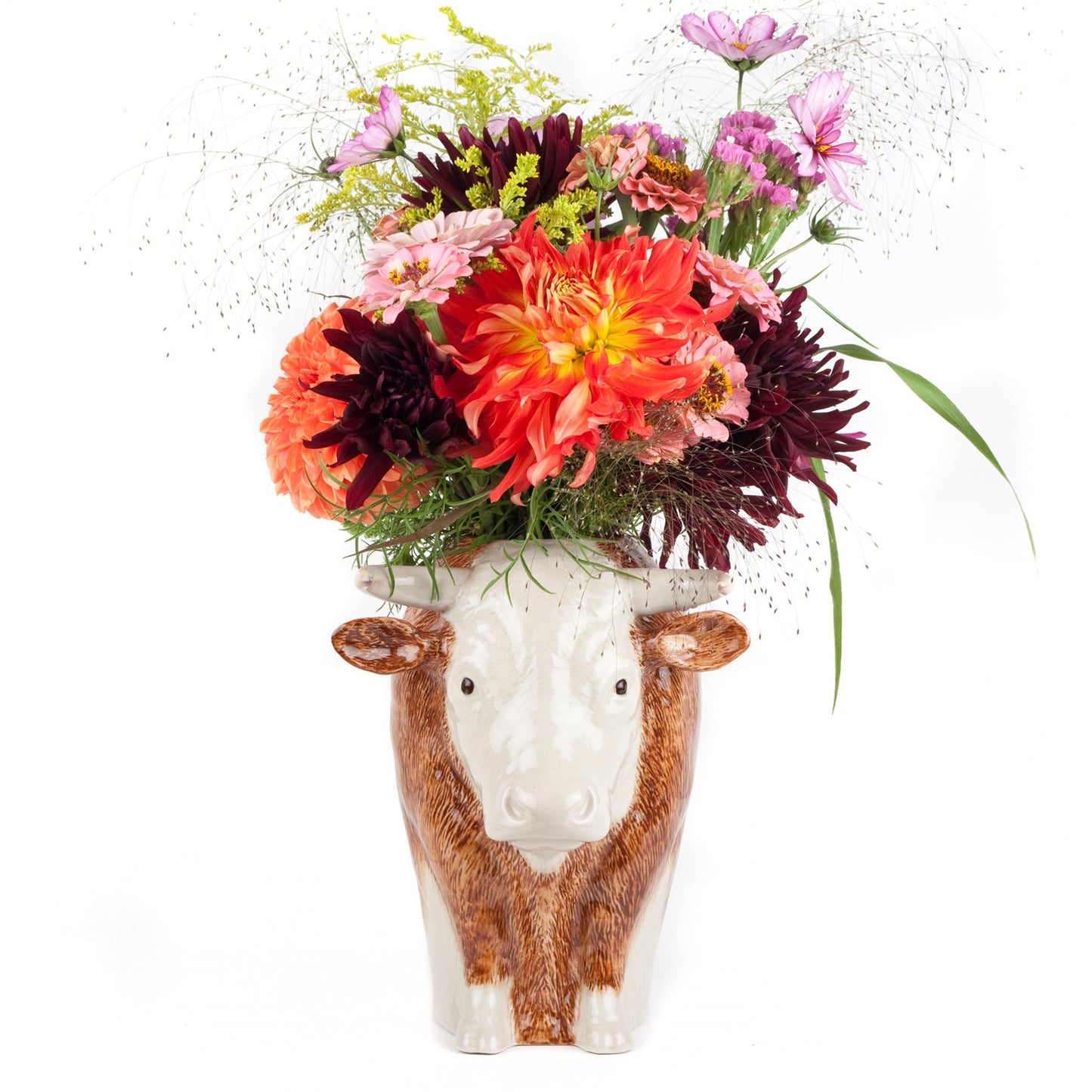 Hereford Bull Flower Vase