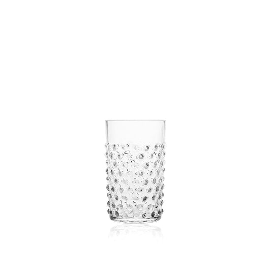 Clear Crystal Hobnail Tumblers - Set of Two