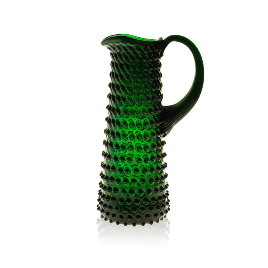 Emerald Crystal Hobnail Pitcher Tall