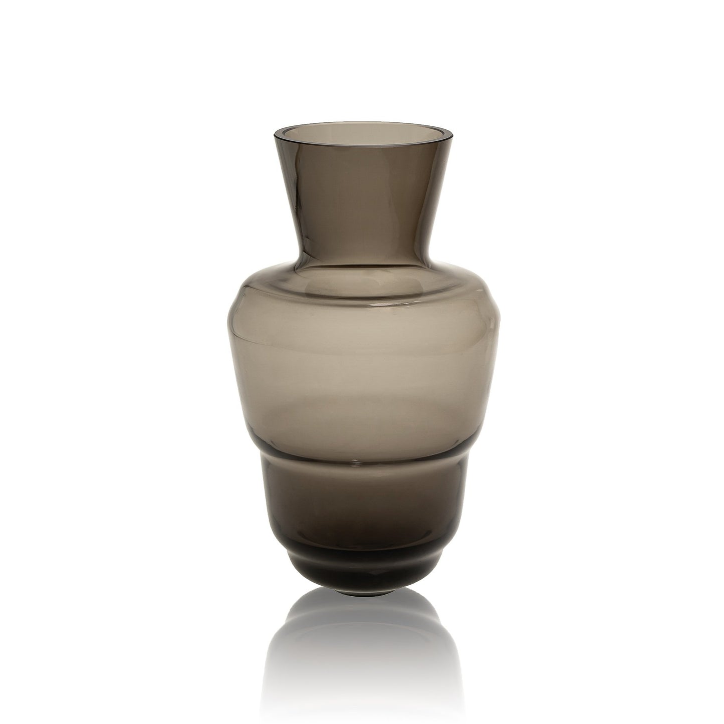 Shadows Vase - Bronzed Grey Glass